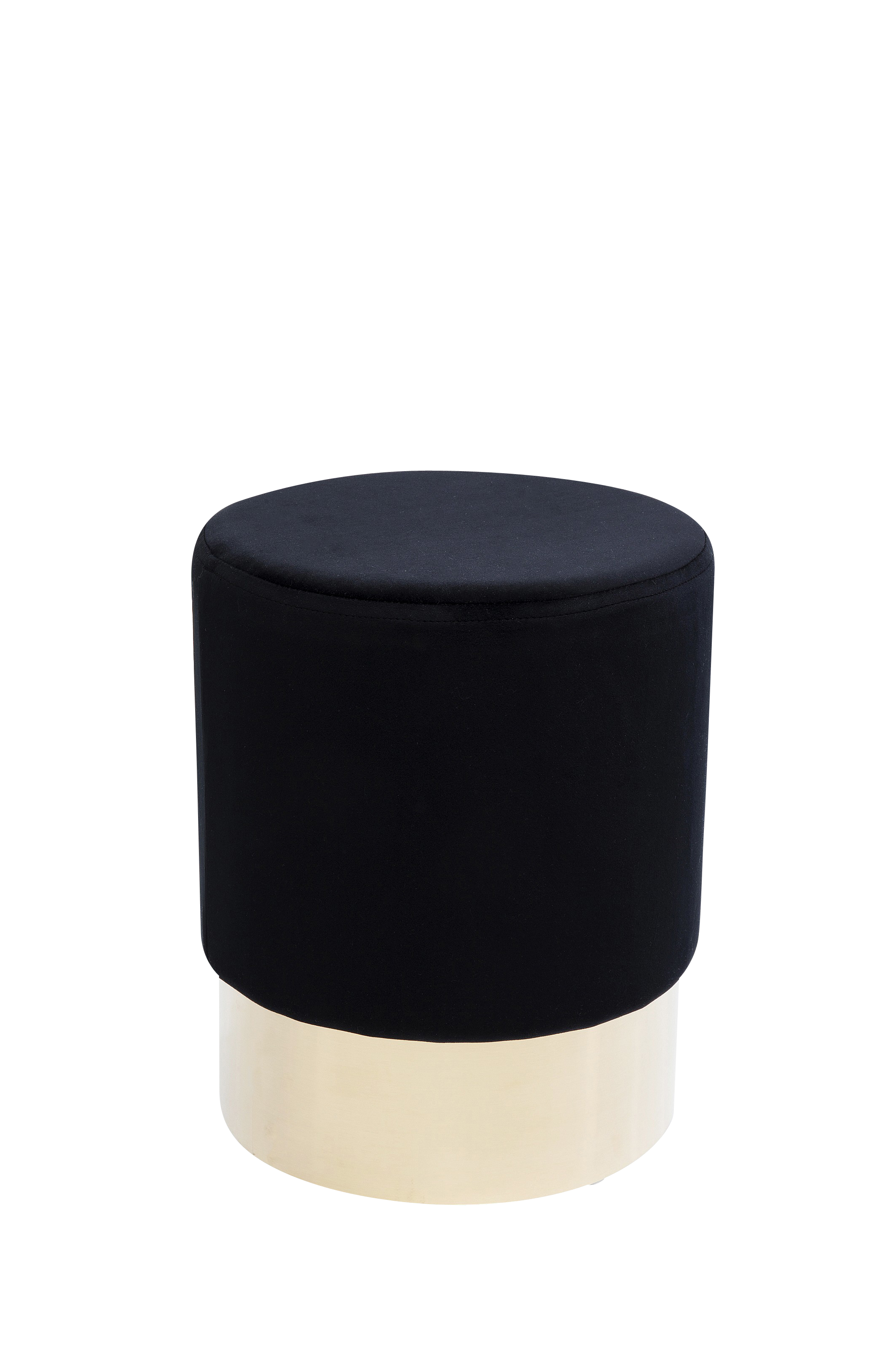 Hocker Cherry Schwarz Brass Ø35cm Hocker Cherry Schwarz Brass Ø35cm