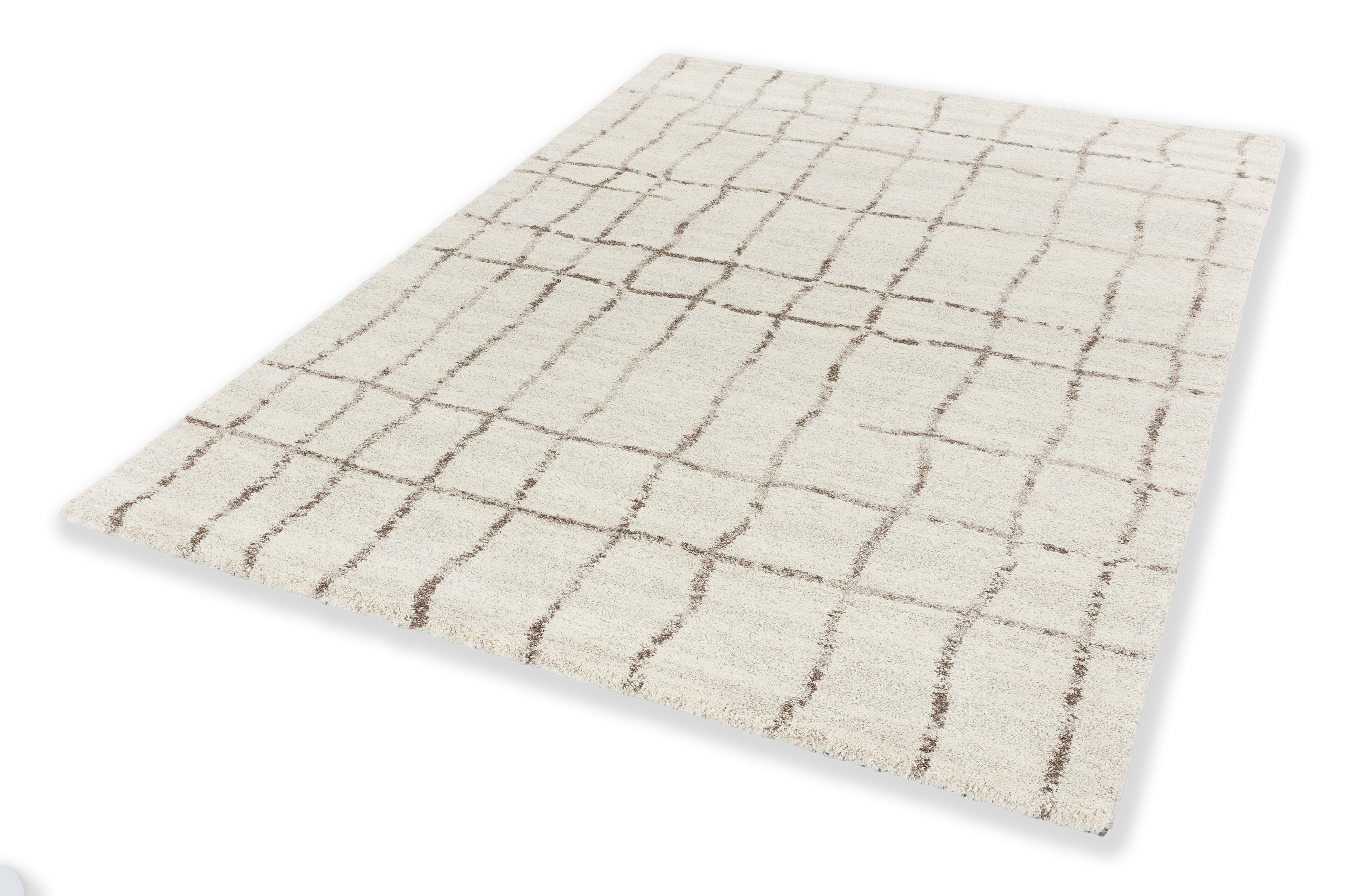 Webteppich Savona 200x290 cm Gitter Creme Webteppich Savona 200x290 cm Gitter Creme