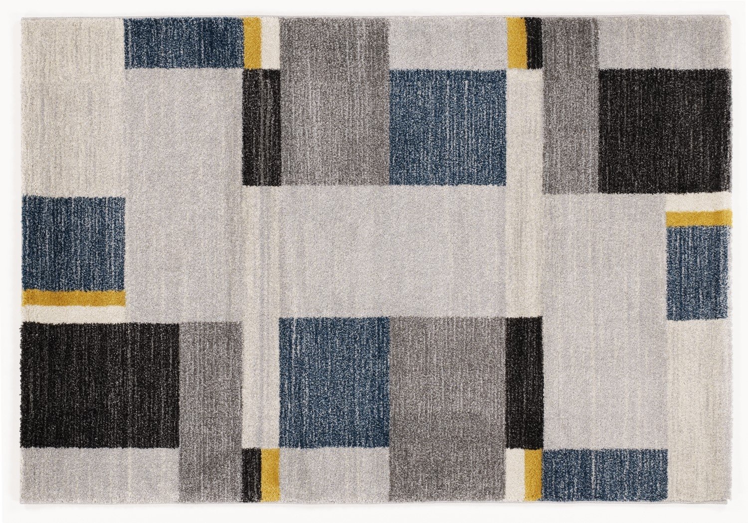 moderner Designer Teppich Öko-Tex CASTLE BEPPO grau-mix-blau moderner Designer Teppich Öko-Tex CASTLE BEPPO grau-mix-blau