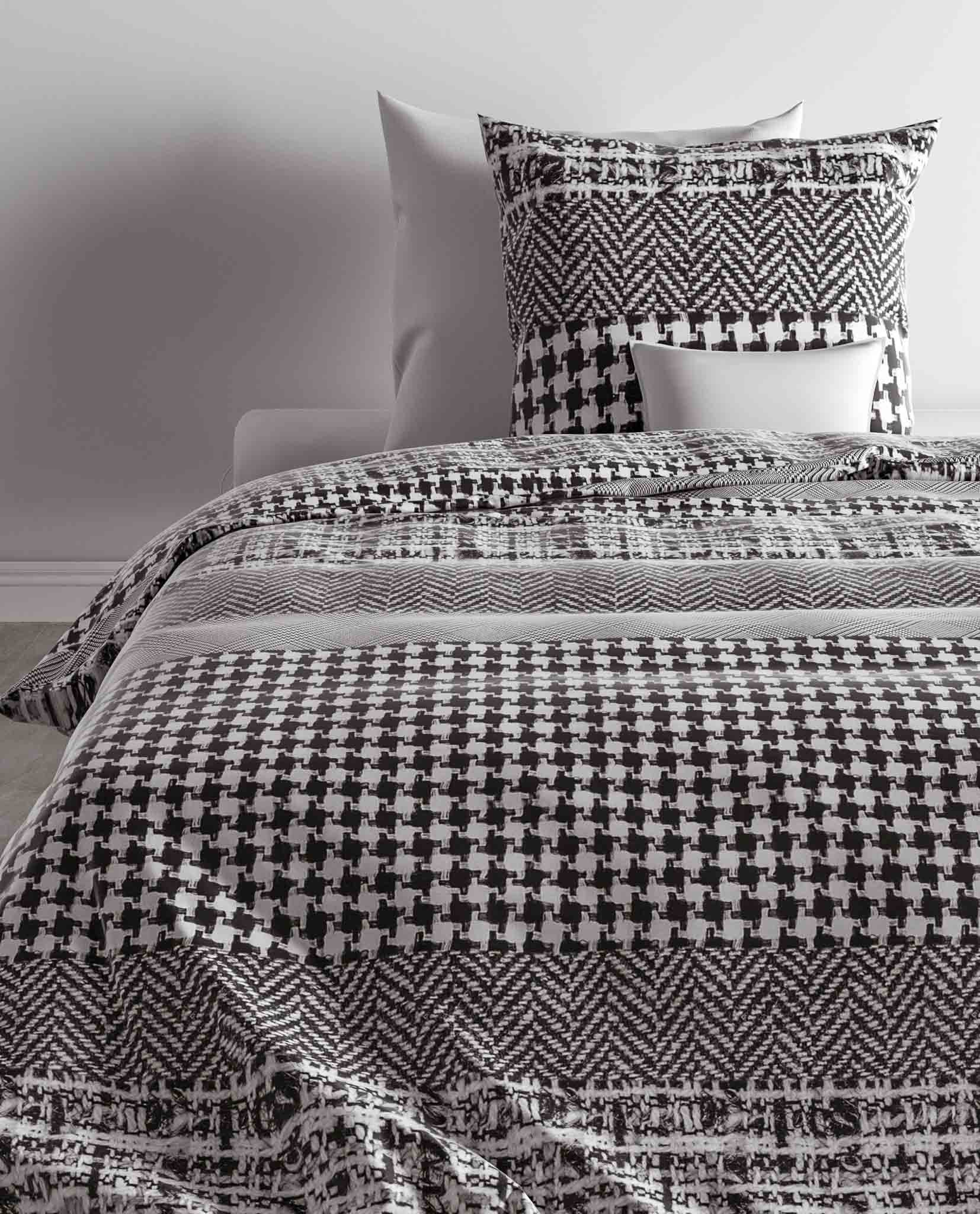 Bettwäsche Carmo 155x220cm Black/White Bettwäsche Carmo 155x220cm Black/White