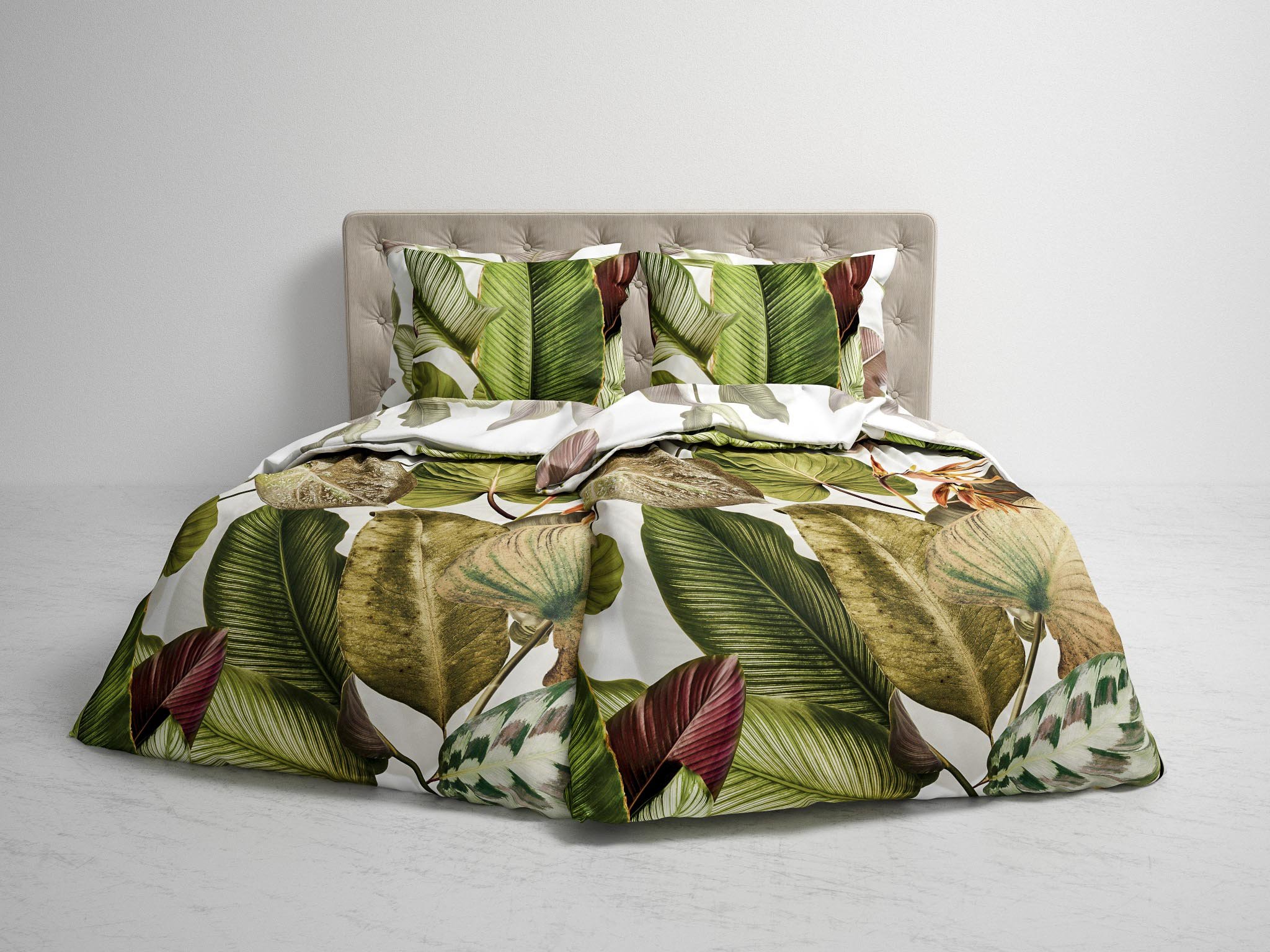 Bettwäsche Xenia 240x220-2x80x80cm Forest Green Bettwäsche Xenia 240x220-2x80x80cm Forest Green