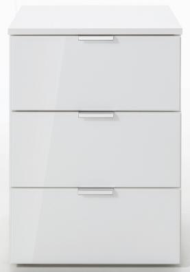 Kommode One 700 Polarweiß, Glas Weiß Kommode One 700 Polarweiß, Glas Weiß