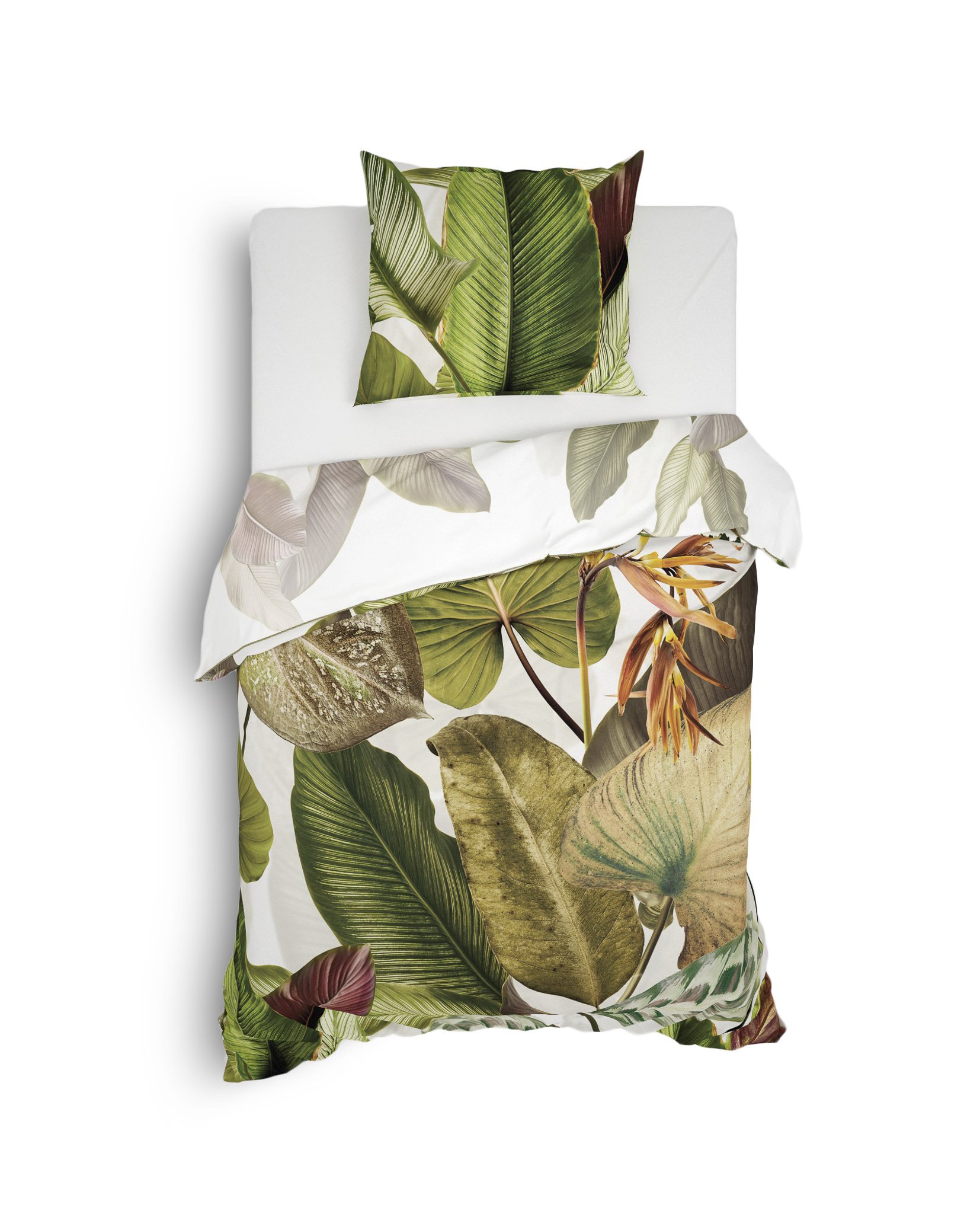 Bettwäsche Xenia 240x220-2x80x80cm Forest Green Bettwäsche Xenia 240x220-2x80x80cm Forest Green