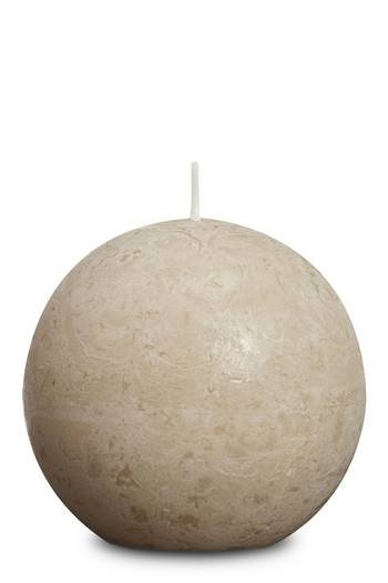 Kugelkerze, D8 cm_Wachs, Pastell Beige Kugelkerze, D8 cm_Wachs, Pastell Beige