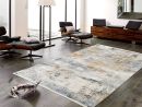 Webteppich Achat Grau-Multicolor 67 x 130 cm