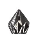 EGLO Pendelleuchte Carlton Schwarz Silber