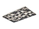 Moderne LED-Deckenleuchte mit sechseckigem Wabenmuster, warmweiu00dfes Licht, stilvolles Design fu00fcr Wohnru00e4ume.