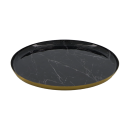 Trendhopper Tablett Marble Metall Schwarz