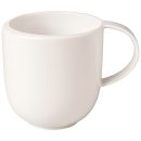 Becher mit Henkel, weiß