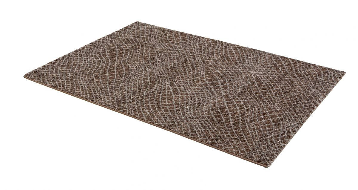 Webteppich Carpi 80x150 cm Gitter braun Webteppich Carpi 80x150 cm Gitter braun