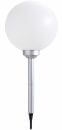 Solarleuchte Kunststoff silber metallic, 4xLED