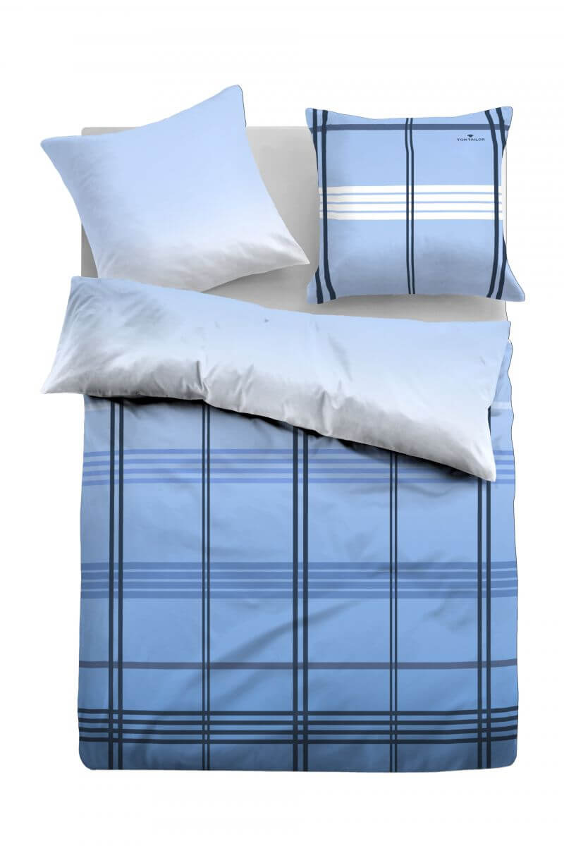 Tom Tailor Satin Bettwäsche 155x220cm classic blue Tom Tailor Satin Bettwäsche 155x220cm classic blue