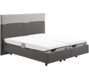 Tempur Boxspringbett Flat Pro SmartCool starr Grau 180 x 200 cm
