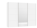 Kleiderschrank Top Slideline Glas Bianco matt / Spiegel