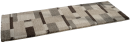 Webteppich Castle Diamant Beige-Braun 80 x 200 cm