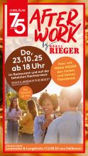 After-Work-Event bei Möbel Rieger am 23.10. mit Musik, Essen, Drinks und Herbstfeier auf der Dachterrasse.