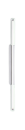 Seitliche Ansicht eines modernen silbernen Smartphones mit schlankem Design auf schwarzem Hintergrund.