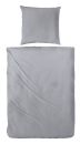 Interliving Satin Bettwäsche Garnitur 155x220cm Graphit