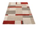 Webteppich Castle Diamant Beige-Braun-Rot 80 x 300 cm