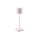 Reality Leuchten AKKU Tischlampe Fernandez 1-fl Weiß