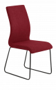 Stuhl mit Kufengestell, rot