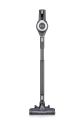 Kabelloser Samsung Staubsauger in Schwarz, aufrecht stehend, ideal für effiziente und flexible Bodenreinigung.