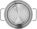 Edelstahl-Sieb mit Griffen, runde Form, viele kleine Löcher, Küchenzubehör zum Abtropfen von Lebensmitteln