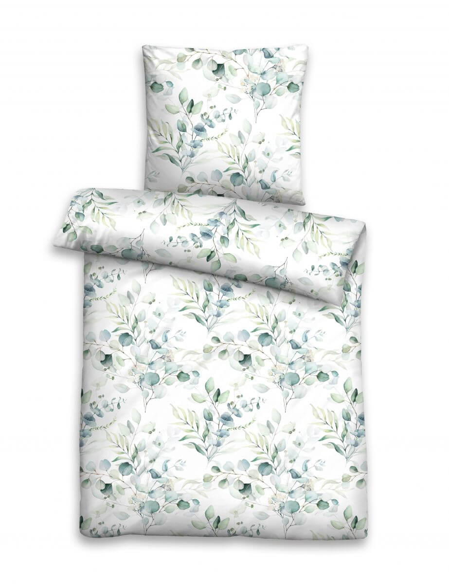 Soft-Seersucker Bettwäsche 155x220cm pistaziengrün Soft-Seersucker Bettwäsche 155x220cm pistaziengrün