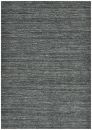 Handloom Teppich Pure aus Indien Uni Anthracite 190 x 290 cm