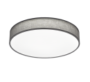 TRIO LED Deckenleuchte Lugano Grau 60 cm