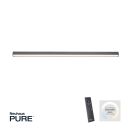 Moderne LED-Deckenleuchte in Schwarz mit Fernbedienung, dimmbar, Farbtemperatur 2700-5000K, Neuhaus Pure.