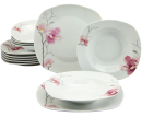 CreaTable 12tlg. Tafelservice Aiko Weiß-Rosa