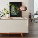 Tischleuchte 1flammig H39,00 D26,00, bronze/chrom
