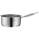 Edelstahl-Stielkasserolle mit Griff, glänzend, WMF Gourmet Plus, ideal zum Kochen und Erwärmen.