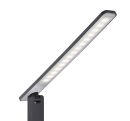 Moderne LED-Schreibtischlampe in Schwarz mit schlankem Design und energiesparender Beleuchtung.
