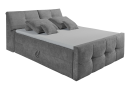 Boxspringbett Redmond mit Bettkasten Grau 180 x 200 cm