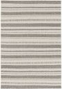 Webteppich Palma braun-grau-weiß gestreift 160 x 230 cm