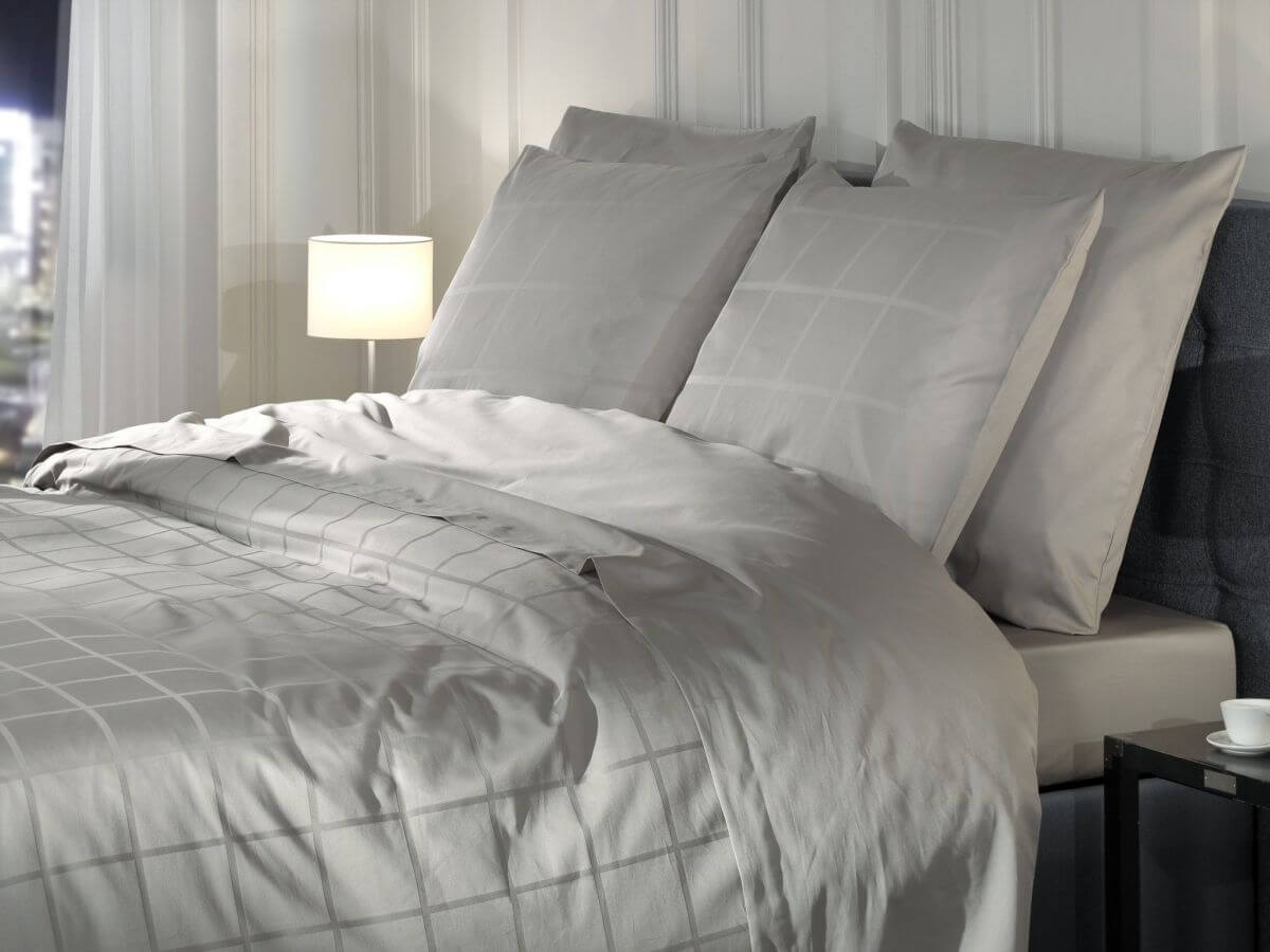 Bettwäsche Diamante 200x200-2x80x80cm Glacier Grey Bettwäsche Diamante 200x200-2x80x80cm Glacier Grey