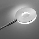 Fischer & Honsel 2-flg LED Stehleuchte Dent-TW Nickel