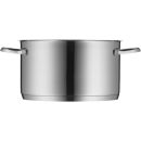Edelstahl Kochtopf mit zwei Griffen, glänzend, ideal zum Kochen, Küchenzubehör, modernes Design