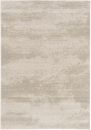 Moderner Teppich in Beige mit dezentem Muster, rechteckig, Wohnzimmerteppich, weiche Oberfläche, wohnlich.
