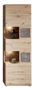 SPIDER PLUS Vitrine + Bel Artisan Eiche/Caspio dunk B/H/T ca. 65/205/37 cm