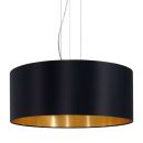 EGLO Pendelleuchte Maserlo Schwarz-Gold 53 cm