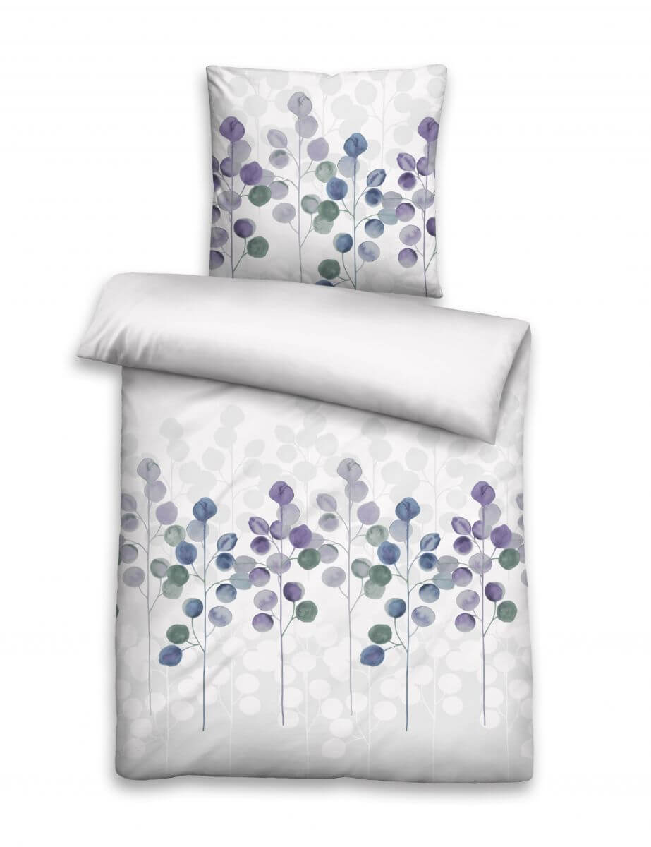 GOTS Mako-Satin Bettwäsche 240x220-2x80x80cm viola GOTS Mako-Satin Bettwäsche 240x220-2x80x80cm viola