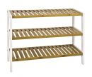 Regal, weiß-natur, MDF, Bambus Regal, weiß-natur, MDF, Bambus