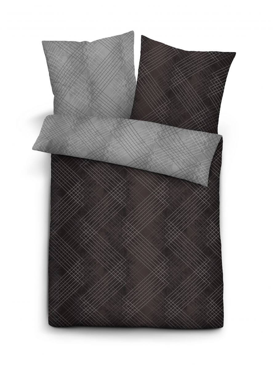 Mako-Satin Bettwäsche 135x200cm titan Mako-Satin Bettwäsche 135x200cm titan