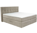 Boxspringbett Amy Light Greige 180 x 200 cm