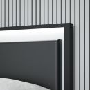 Bettrahmen High Rock Grau-Schwarz 180 x 200 cm
