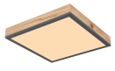 LED Deckenleuchte Rodo Eiche 45 x 45 cm