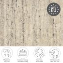 Handloom Teppich Pure aus Indien Uni Grau 190 x 290 cm